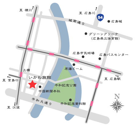 いかわ旅館周辺地図